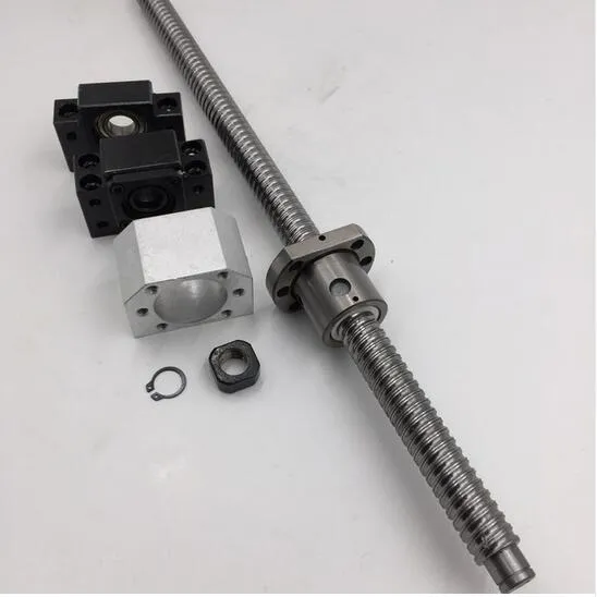 SFU3205 Ballscrew L1000mm with Ballnut + BK25/BF25 Support +3205 Nut Housing CNC Parts