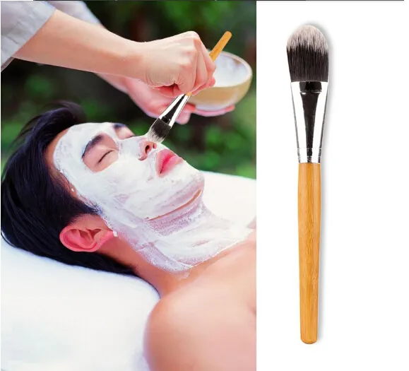 New Woman Makeup Brushes Bamboo Handle Facial Mask Makeup Brush Face Beauty Brushes 