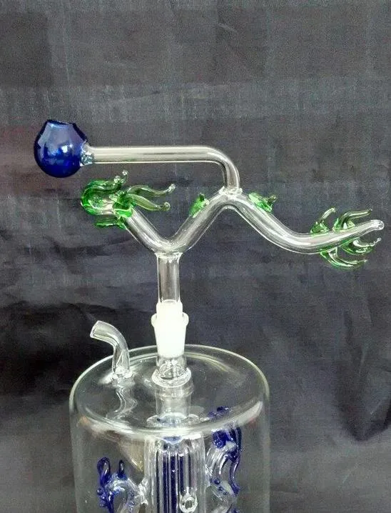 Partihandel Glass Hookah -tillbehör, Glass Bong -tillbehör, Classic Dragon Pot, gratis frakt, stor bättre