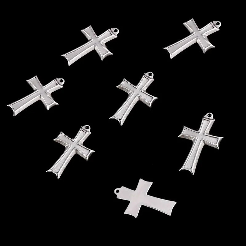 38*25mm hole 2.5mm Catholicism Jewelry Ankh Charms silver stainless steel pendants for necklace making Ornaments Accessories7031874