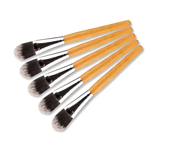 nieuwe vrouw make-up kwasten 10 stks/partij bamboe handvat gezichtsmasker make-up borstel gezicht schoonheid borstels gratis verzending