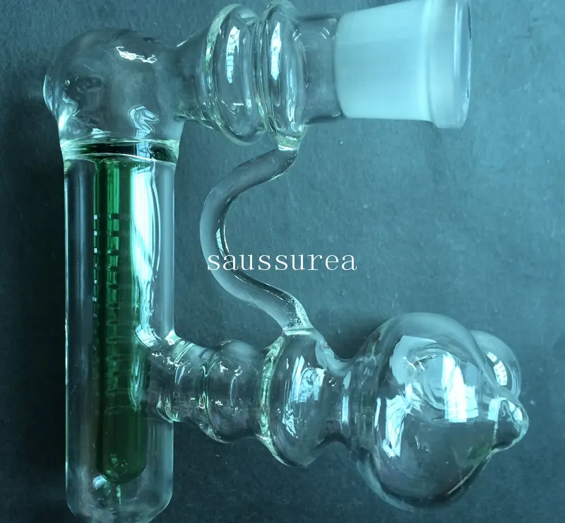 Cool Inline Glass Water Percolator Ash Catcher Smoking Pipe Bong Accessory 14.5MM-14.5MM / 18.8MM-18.8MM Assorted 