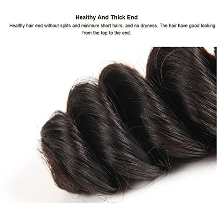 Paquets de cheveux vierges péruviens lot 100gpcs 8A 100 tissages de cheveux humains non transformés trames de cheveux péruviens lâches vague noir naturel 9862493