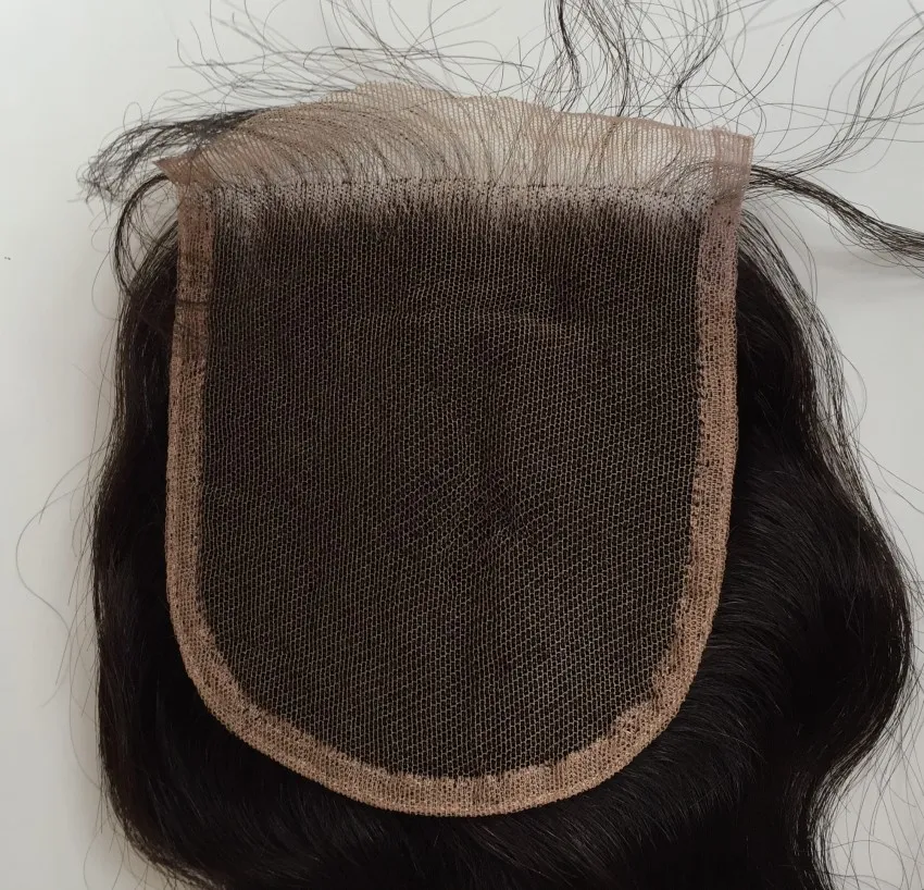 Brasiliansk malaysisk indisk peruansk vietnamesisk mongolisk jungfru hår spets stängning 8-20 tum rak naturlig färg mänsklig hårstängning
