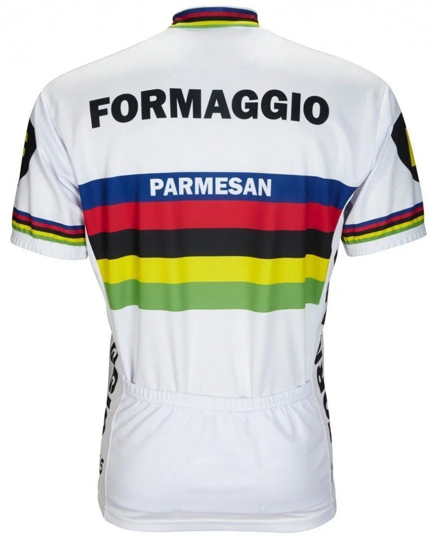 2024 MENS RETRO FORMAGGIO 1965 Världsmästare Cycling Jersey Summer Team Cycling Kläder Bicycle Wear Roupas Ciclismo Maillot Velo