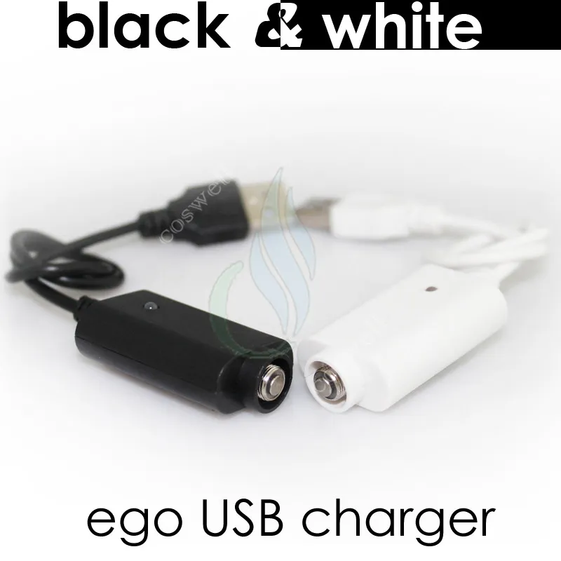 USB ego Charger electronic cigarette Charger with IC protect ego T evod vision spinner 2 mini vapor mods Battery White Black chargers