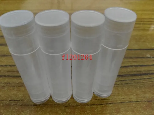 1000 st Gratis frakt 5g Tomma Clear Lip Balm Tubes Containrar Transparenta läppstift Fashion Cool Lip Tubes Refillerbara Flaskor