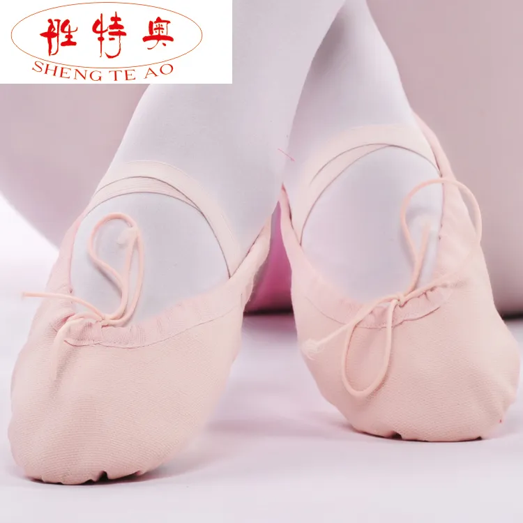 Womens Comfortable Breathable Canvas Soft Ballet Dance Shoes Suitable For Adult and Children Girl Size22~42 16~26cm CXTY-005