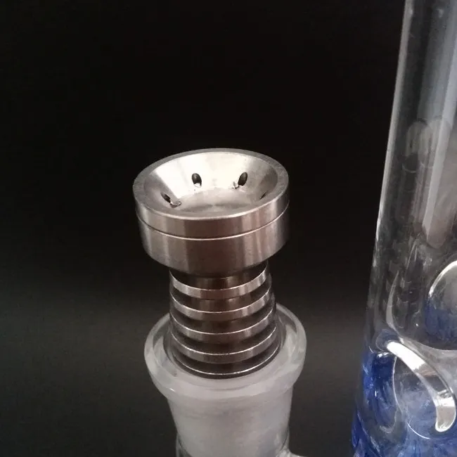14,5 MM 18,8 MM Universal Domeless Titanium Nail Grade 2 Titanium Nail för rökning av glas bubblare vattenpipor bong bong