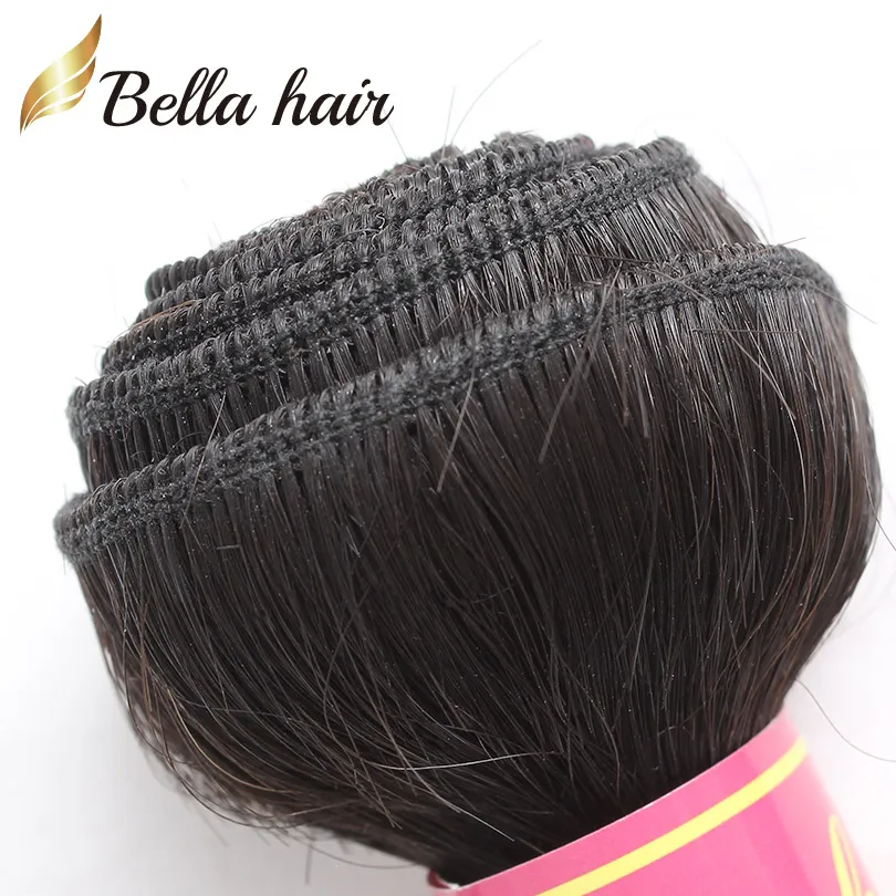 Bella Hair 8a Cierre frontal de encaje con paquetes de cabello sin procesar Virgin Extensiones brasileñas Natural Black Color Body Wave Human