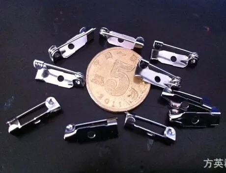 2015 venda quente Ródio Cor 15mm de Metal Broche Bar Clasps Fechos Jóias DIY Achados 50 pçs / lote