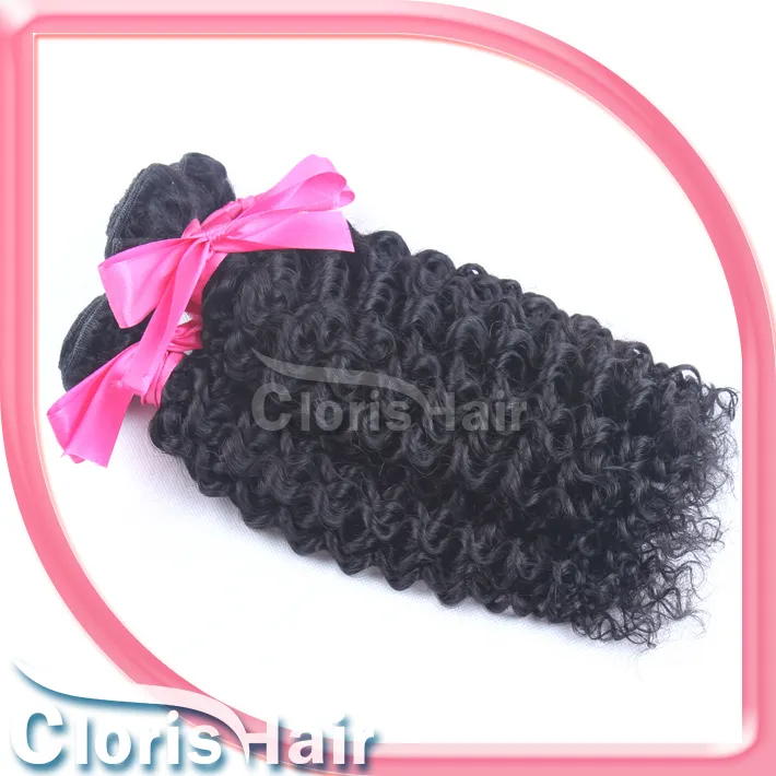 Gorgeous Tight Kinky Curly Peruvian Virgin Hair Weave 100% Natural Jerry Curly Human Hair Extensions Mix Length 2 Bundles Hold Curls Well