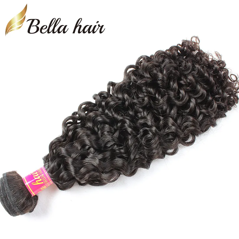 Belhair Brasilian Bundle tece pecenenos de cabelo virgens humano Pacotes duplos de trama dupla 12 "-30" Extensão full full wefts cor de cor natural