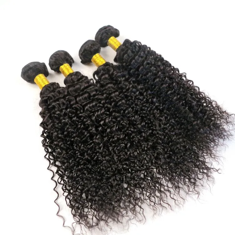 El cabello indio virgen teje paquetes de cabello humano Tramas onduladas de agua 8-34 pulgadas Extensiones de cabello a granel mongol peruano brasileño sin procesar Barato