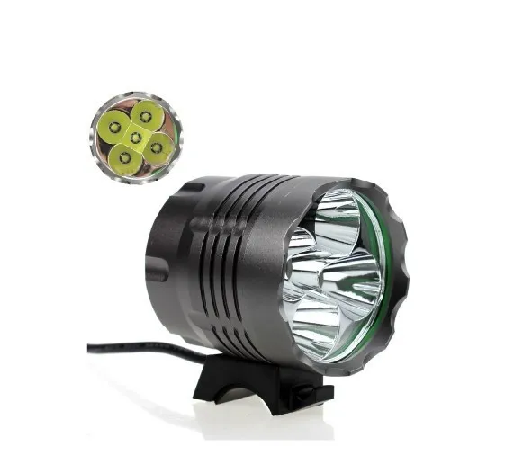 8000 Lumen 5 x CREE XM-L T6 LED Bike Light Bicycle Front light LED Headlamp HeadLight Waterproof Aluminum alloy