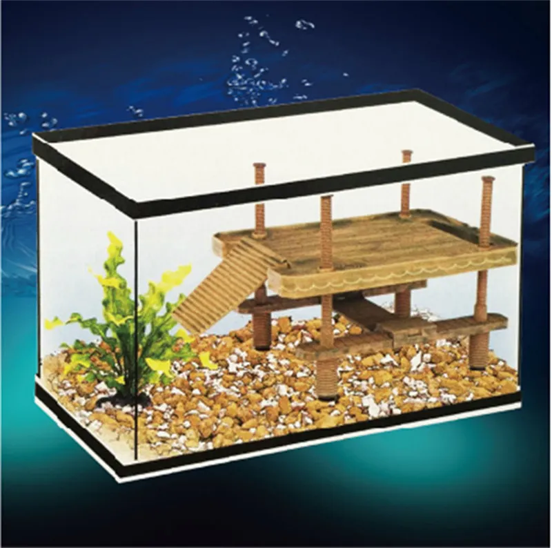 Whole Ml Aquarium Decoration Gad Turtle Floating Plating Platforma Pet Pier Turtle Tank Zaspatę akcji akwarium 2034204