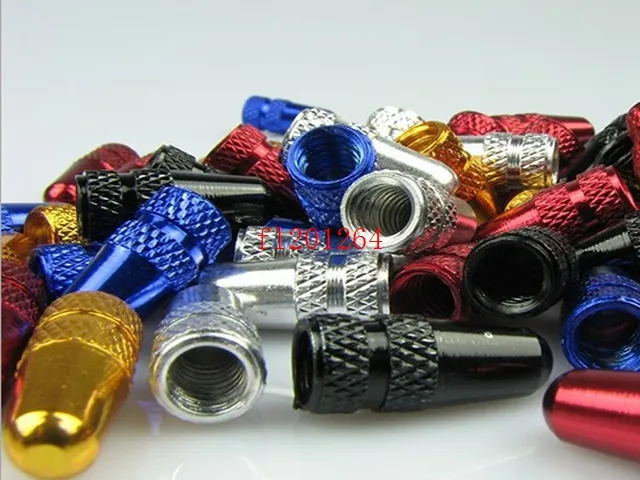 Fedex DHL Colorful Aluminium Alloy Car,Bike Bicycle Tire Wheel Valve Cap French Valve,