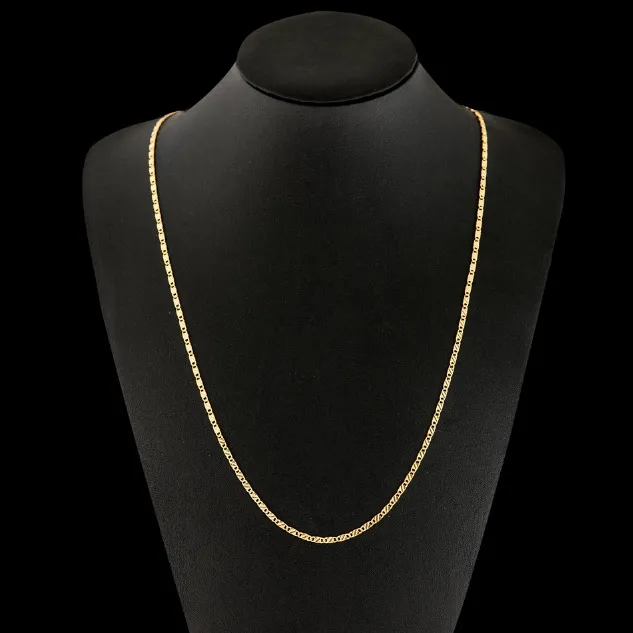 Chain Necklace 16 18 20 22 24 26 28 30 inch 8 Sizes High Quality Jewelry 18K Gold Plated Necklaces Promotion Chain5173454