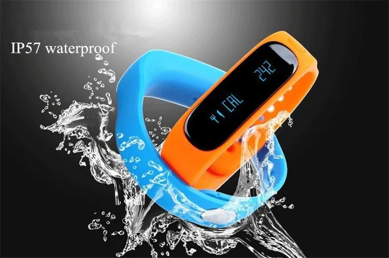 Smart Wristband E02 Bluetooth Waterproof Sports Wristband With Fitness Tracker Health Bracelet