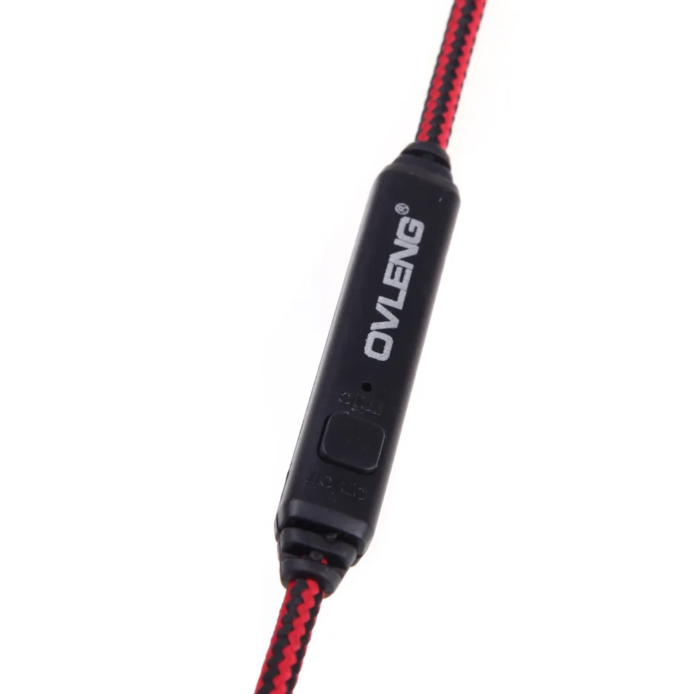 Наушники для наушников OVLENG X13 для наушников с микрофонным кабелем Контроллер для iPhone iPod Samsung MPNotebook Skype