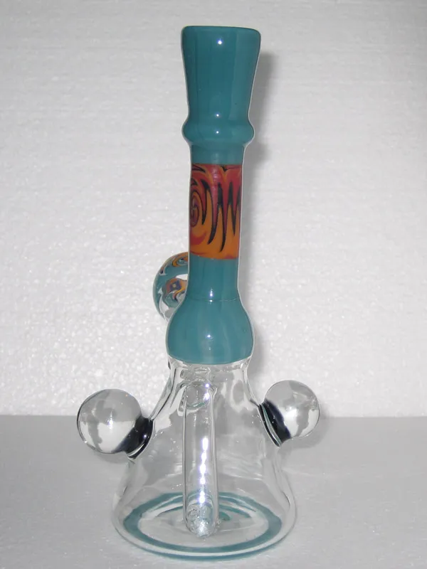 Glass Water Pipe Smoking Hand Craft Beaker Heady DAB Rig Colorful