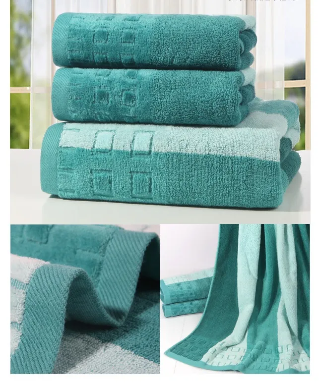 Toalhas universais adultas Conjunto de 100 algodão Presente Toalha de banho Face Towels de banheiro têxteis de pano de face Towels3571396