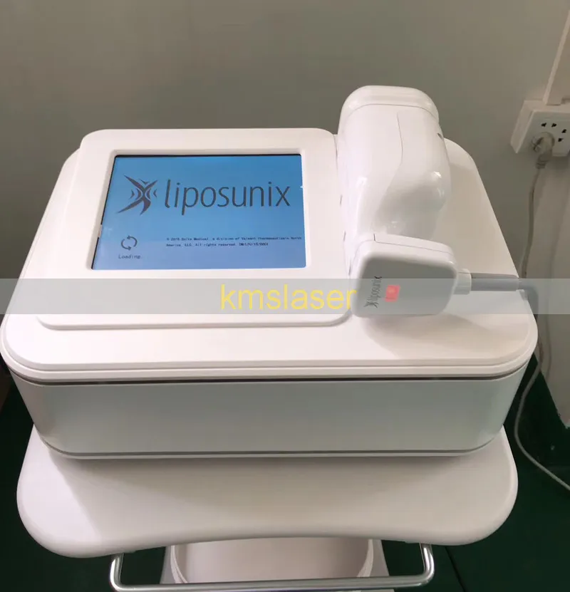 المحمولة عالية الكثافة التركيز الموجات فوق الصوتية HIFU التخسيس جهاز Liposonix مع 0.8MM 1.3MM سيلوليت تخفيض آلة رفع الجسم