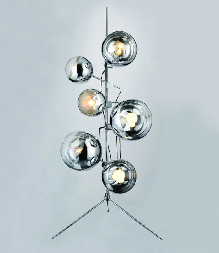 Creative Mirror Ball Stand Moderno ed elegante minimalista Mirror Ball Lampada da terra Soggiorno Camera da letto Ufficio del centro commerciale