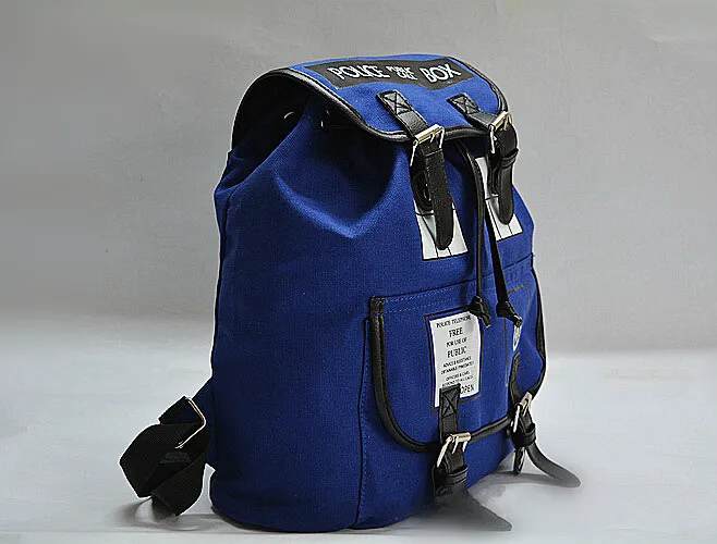 Doctor Who Tardis Buckle Slouch Bag Purse Police Box Dr Who Backpack Rucksack 