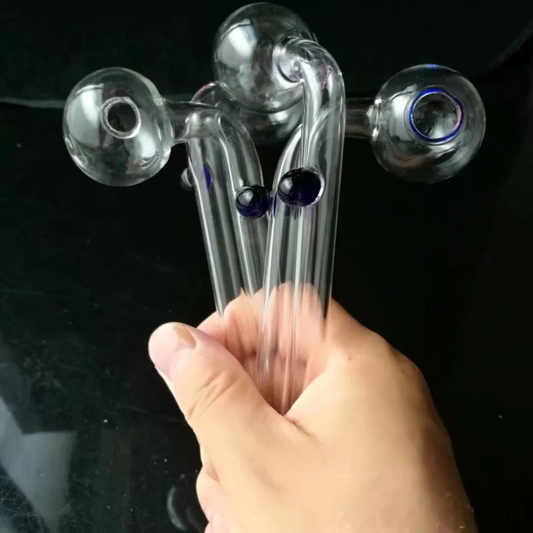 Classique shotcrete long verre incurvé pan verre Bong conduite d'eau Bongs tuyaux fumeurs accessoires bols