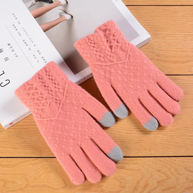 7 Farben Mode Winter Touchscreen Smart Handschuhe für Frauen oder Männer warme Strickhandschuhe Smart für Telefone Fäustlinge Smart Outdoor Handschuhe