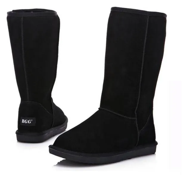 2015 Weihnachtsgeschenk, hochwertige BGG-Damenstiefel, hohe Damenstiefel, Stiefel, Schneestiefel, Winterstiefel, mit Zertifikat, Staubbeutel, US-Größe 5–13