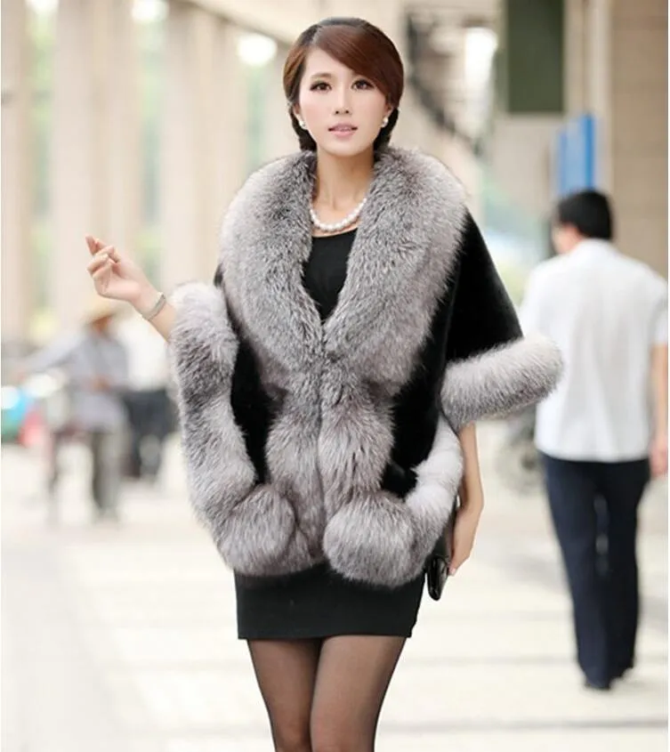 Winter Wedding Coats Bridal Faux Fur Wraps Warm shawls Outerwear Black Burgundy White Korean Style Women Jacket Prom Evening Party NY01