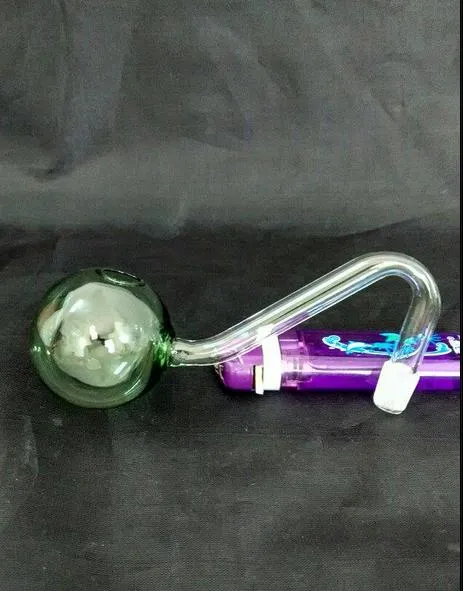 Gratis frakt grossister Ny färg S Bullous Glass Pot Hookah Glass Bong Accessories, Color Random Delivery