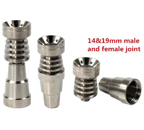 Titanium Nail 10mm14mm19mm Joint 2 IN 1 4 IN 1 6 IN 1 Domeless Titanium Nail For Male and Female DHL1592749