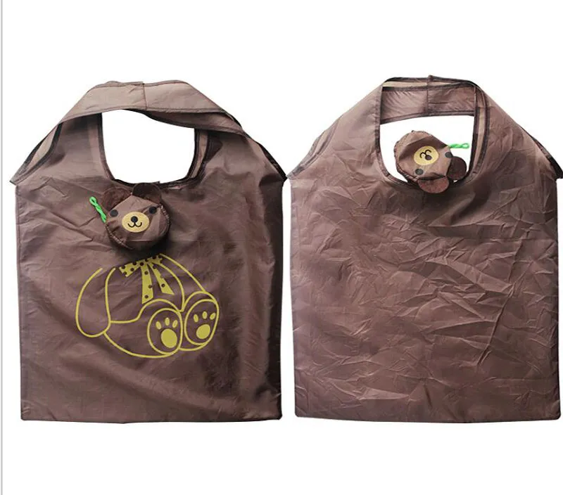 30 pièces sacs à provisions voyage pliable ours chat cochon canard ours fourre-tout stockage réutilisable Animal sac à main