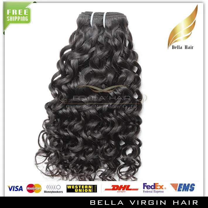 Human Hair bonne qualitecheveux bresilien vierge Extentions couleur natrel Wavy Water Wave livraison gratuit