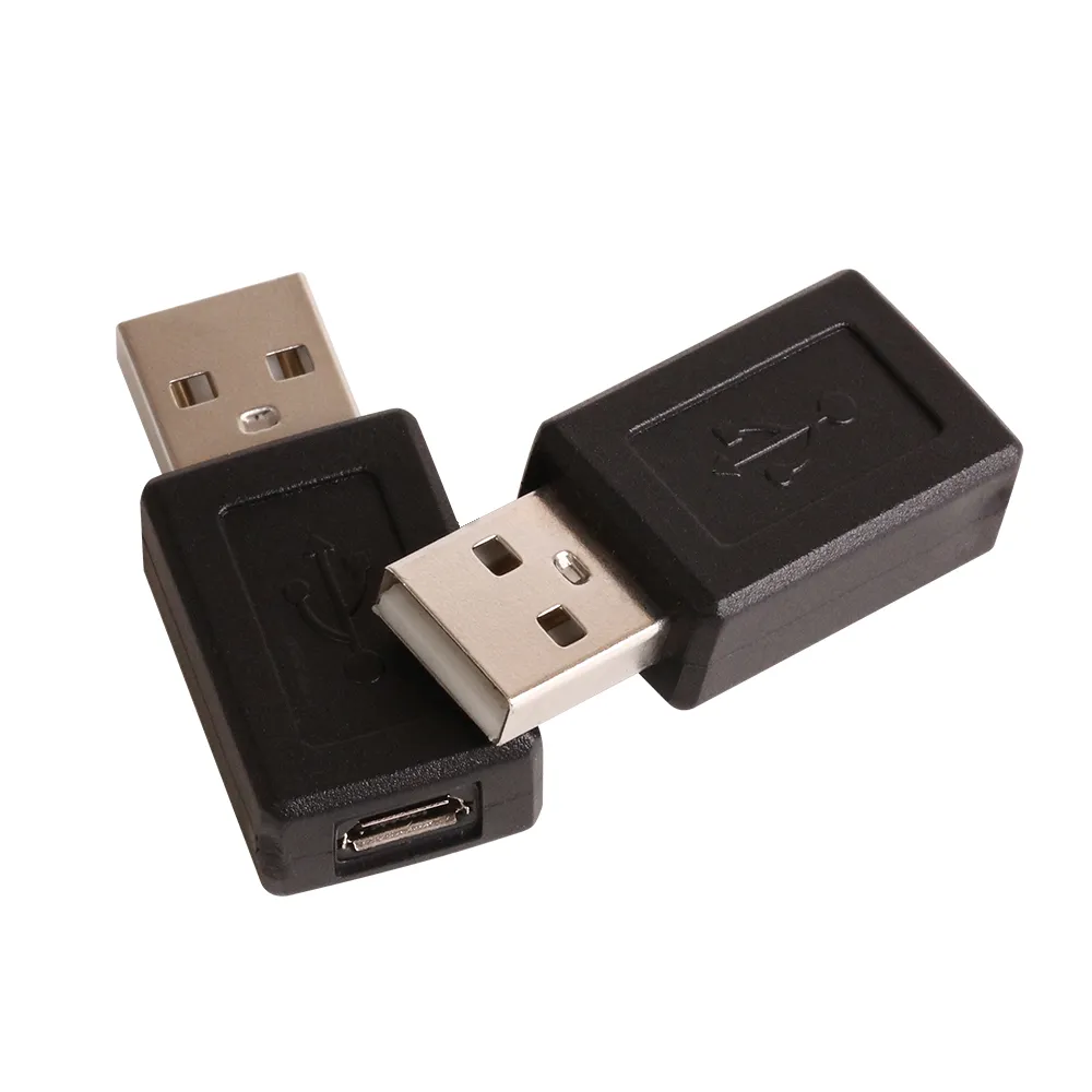 미니 블랙 마이크로 USB 마이크로 F ~ USB F 어댑터 커넥터 컨버터에 1/2 마이크로