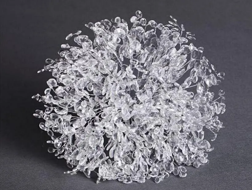 30cm Crystals 꽃다발을위한 화환 화환 웨딩 Brida 헤어 장소 장식 New254a