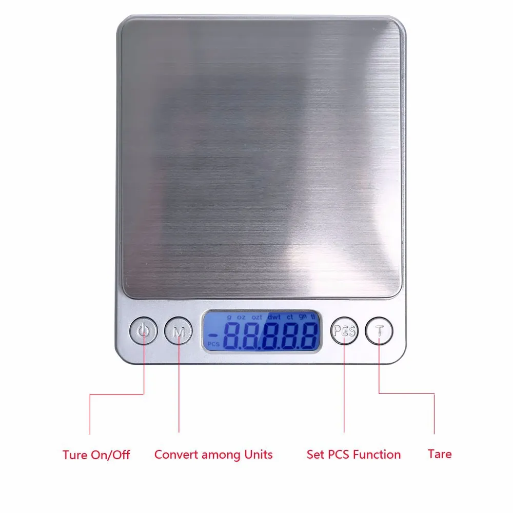 200g/300g/500g x 0.01g/0.1g/mini precision pocket electronic digital scale  