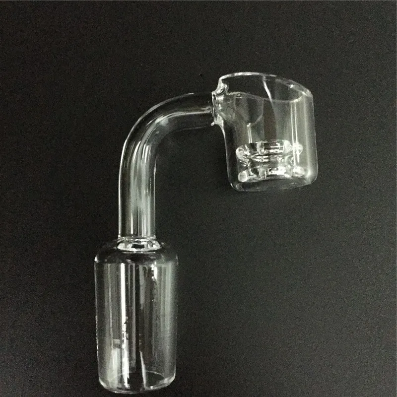 Refonte Diamond Knot Quartz Banger Seau à ongles mâle sans femelle mâle 10mm 14mm 18mm 90 degrés pour verre d'eau bong