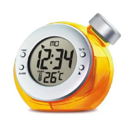 Brand New Water Clock Water Powered Clock Energy Saving Round Shape