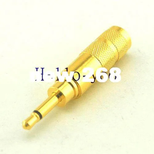 50pcs/lot 2.5mm mono Male Plug goldplated Soldering Jack Connectors Audio Video headphone Connector Adapter Free Shipping