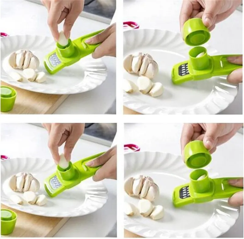 Multifunzionale Ginger Aglio Pressa Rettifica Grattugia Pialla Affettatrice Mini Taglierina Cucina Gadget da Cucina Strumenti Utensili Accessori T4971045