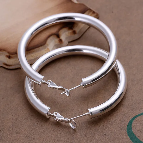 Helt ny sterling silverpläterad 5mm soramimi ring dfmse149, kvinnors 925 silver dangle ljuskrona örhängen 10 par mycket