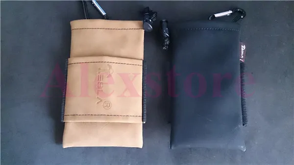 Tesla Invader Ahşap Kutu mod DHL için tesla Çanta yakaladığında Kılıfı Kutu Taşınabilir Deri carrry Kılıf Siyah Kahverengi tesla Çanta Cep Vape Tutucu