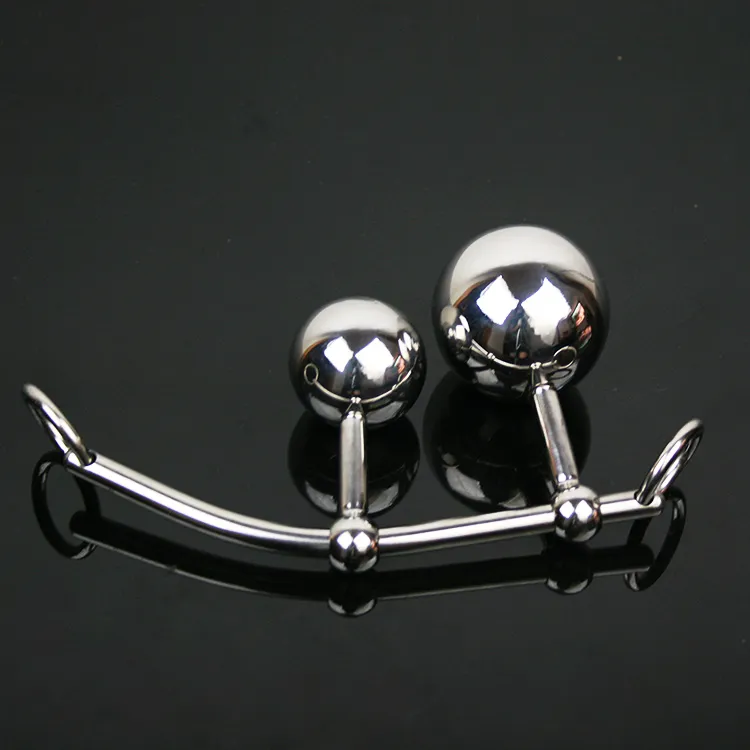 Stainless Steel Sex Toys Butt Plugs Anal Plug Devices Female Belt Vaginal&Anal Double Balls Anal Beads Strapon Slave BDSM5295123