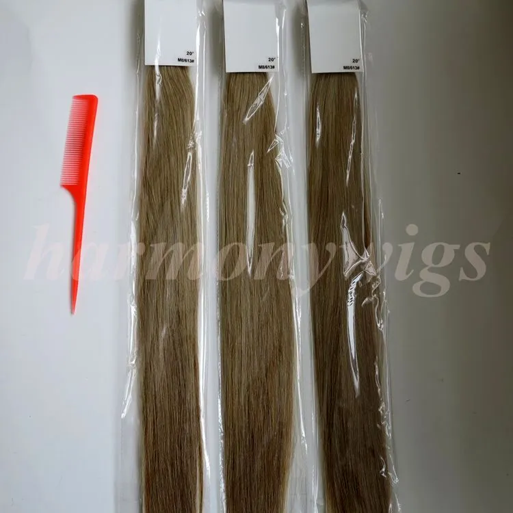 Pre Bonded I Tips Brasilianska Human Hair Extensions 50g 50Strands 18 20 22 24In M8613 Rak Indiska Hårprodukter