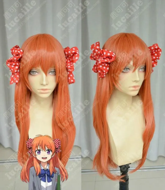 Orange anime wig hot sale