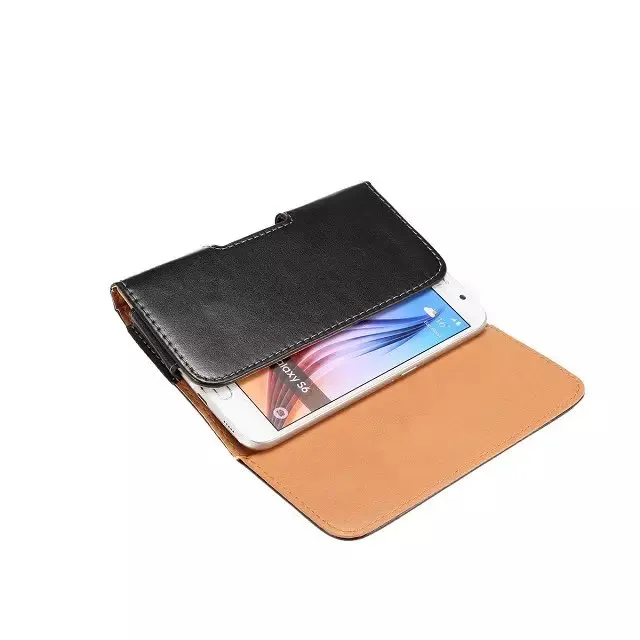 Hip Horizontal Sheep Leather Clip Holster Cases For Iphone 14 15 13 Pro 12 11 XR XS MAX X 8 7 6 5 SE Galaxy S23 S22 S21 S20 Note 20 Buckle 360 Degree Belt Business Men Pouch